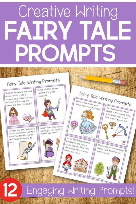 Fairytale Week Activities, Disney Writing Activities, Fairy Tale Activities Elementary, Magical Drawing Ideas, Drawing Ideas Fairy, Fairytale Writing Prompts, Fairy Tale Writing Prompts, Fairytale Writing Activities, Fairy Tale Ideas