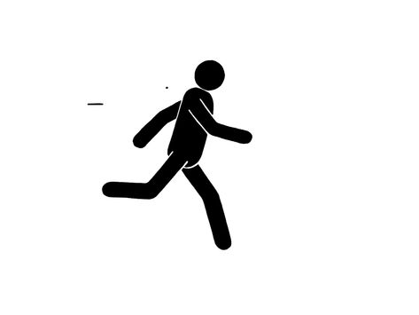 Stick Figure Running, Running Animation, Editing Capcut, Running Video, Run Video, Spotify Design, Walking Gif, Stickman Animation, Running Logo