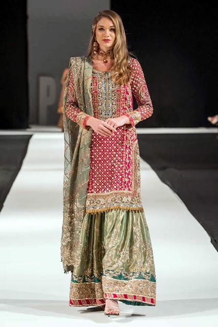 Aisha Imran Bridal Dresses at Fashion Pakistan Week in London Pakistani Sharara, Week In London, Pakistan Fashion Week, Pakistani Party Wear Dresses, Bridal Couture Week, Shadi Dresses, Partywear Dresses, Bridal Dresses Pakistan, Bridal Dress Fashion