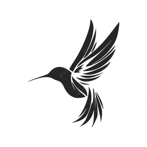 Premium Vector | Elegant black and white hummingbird logo perfect for any company looking for a stylish and professional look Black And White Hummingbird, Hummingbird Tattoo Black, Hummingbird Vector, Hummingbird Logo, Motif Drawing, White Hummingbird, Bird Black And White, Hummingbird Illustration, Bird Vector