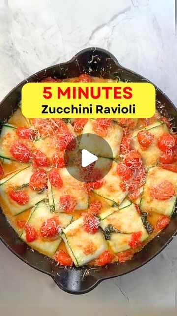 Mediterranean Diet Plan 🇺🇸 on Instagram: "🫒🥘 ZUCCHINI RAVIOLI.

🙏 Thank you: @erekasfood

😍 Type "Zucchini" If you Want to Get More FREE Recipes

💁‍♀️ With this ZUCCHINI RAVIOLI:
✅️ Spending only 5 MINUTES to prepare
✅️ The calorie of this dish is only 324 calories

👉 Ingredients:
3 tbsp olive oil
4 cloves garlic minced or grated
32 ounces grape tomatoes cut in ½
1 tsp salt
½ tsp pepper
¼ cup fresh basil
10 ounces low-fat ricotta or whipped cottage cheese
½ cup grated parmigiano reggiano
Zest from one lemon
2 tbsp fresh chopped parsley
1 egg whisked
26 zucchini ribbons (approximately 3 zucchini)

Note: Drain the ricotta or cottage cheese of any excess moisture.

Preheat oven to 425F
Add olive oil and garlic to an 11 inch skillet and warm over medium heat. Once the garlic is golden Whipped Cottage Cheese, Tomato Bake, Zucchini Ravioli, Mediterranean Recipes Healthy, Zucchini Ribbons, Pizza Snacks, Low Carb Veggies, Mediterranean Diet Plan, Vegetarian Side Dishes