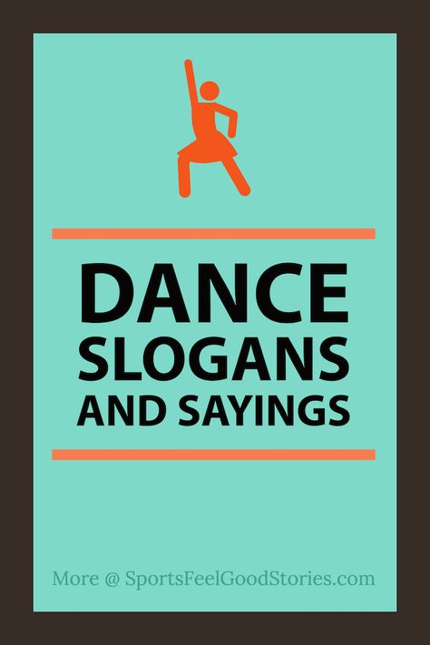 Here's an awesome collection of dance slogans and sayings for your dance team, studio or group. Examples include: "Sorry I missed your call...I was dancing to the ringtone," "Without dance, what's the pointe?" and "One more time is always a lie."  #dance #slogans #dancing #dancers Quotes On Dance Inspiration, Love To Dance Quotes, Dance Studio Quotes, Group Dance Captions, Cute Dance Sayings, Dance Teacher Sayings, Dance Puns Funny, Contemporary Dance Quotes, Quotes For Dance Teachers