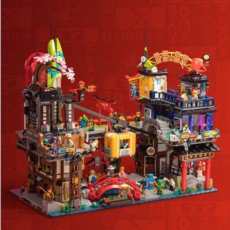 Discover great products at the best prices at Dealmoon. Lego NINJAGO® City Markets 71799 | NINJAGO®. Price:$369.99 at LEGO Brand Retail Japanese Futurism, Lego Ninjago City, Ninjago City, Girl Therapy, City Market, Cool Lego, Futurism, Lego Minifigures, Lego Creations