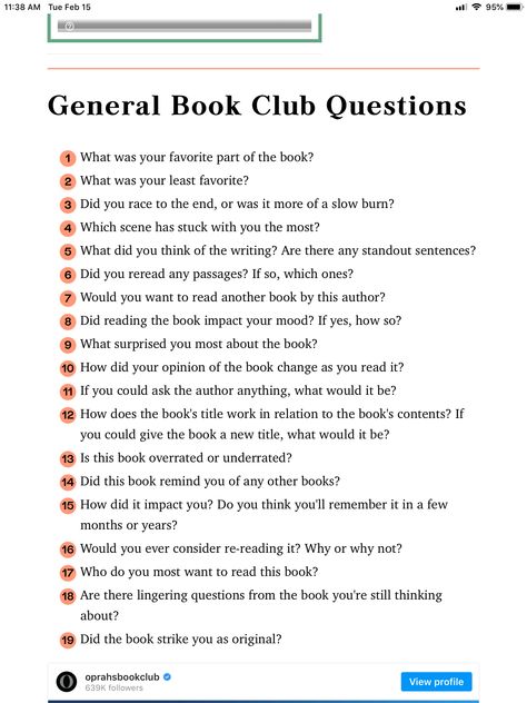 Questions About Books, Book Club Questions By Chapter, Book Review Questions, Book Club Activities, Book Club Questions, Book Club Reads, Book Club Meeting, Tbr List, Book Clubs