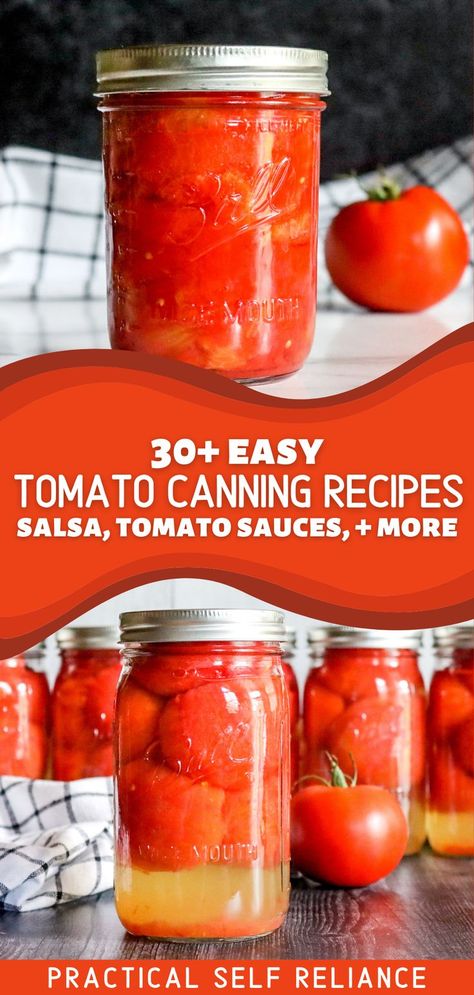 Home canned tomatoes in mason jar canning Tomato Canning Recipes Pasta Sauces, Garden Tomato Recipes Canning, What To Can Using Tomatoes, How To Preserve Tomatoes Canning Recipes, Canning Beefsteak Tomatoes, Jarring Tomatoes Canning Recipes, Canning Stewed Tomatoes For Beginners, Pressure Canning Tomato Sauce Recipes, Canning For Beginners Tomatoes