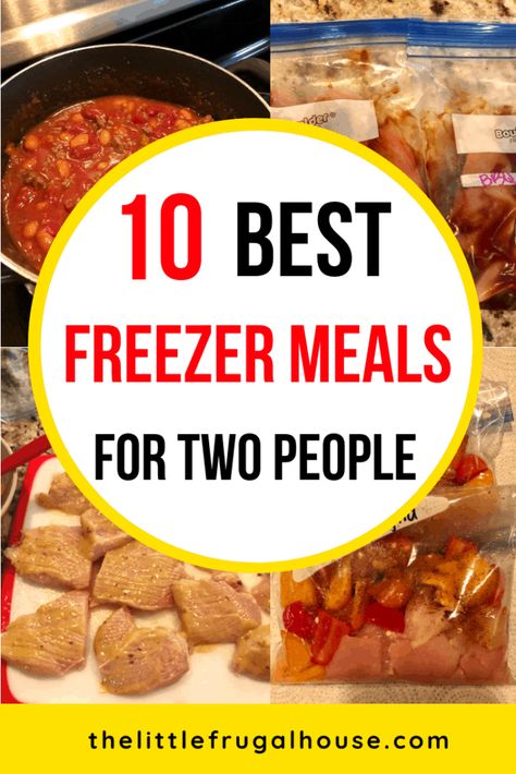 Meals For Two Healthy, Freezer Meals For Two, Meals For Two People, Meals Cheap, Best Freezer Meals, Freezer Dinners, Eat On A Budget, Budget Freezer Meals, Freezer Friendly Meals