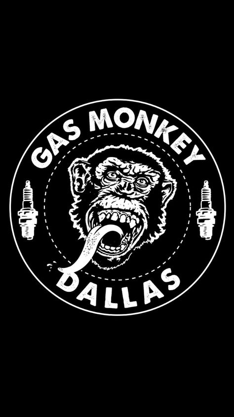 GMG Acme Logo, Gas Monkey Garage Logo, Car Gas Tank Stickers, Monkey Logo Design, Monkey Logo Inspiration, Harley Davidson Gas Tank Decals, Garage Logo, Monkey Logo, Monkey Garage