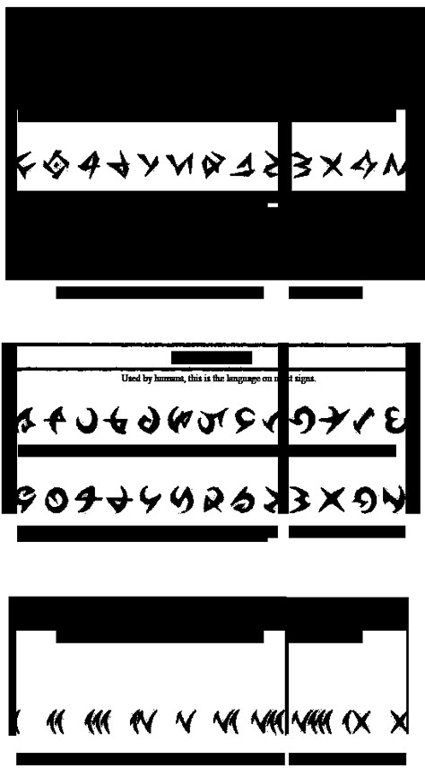 zaphias | Vesperia Alphabet. (Reply) Ciphers And Codes, Fictional Languages, Ancient Alphabets, Different Alphabets, Alphabet Symbols, Rune Symbols, Alphabet Code, Writing Code, Ancient Languages