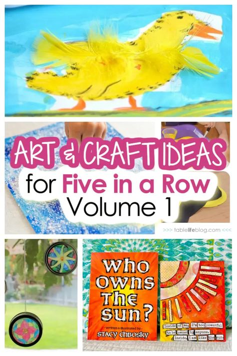 Are you making plans to use FIAR in your homeschool? Good news! We've got you covered with a fun list of art and craft ideas you can use with Volume 1 of Five in a Row. Easy Art And Craft Ideas, Easy Art And Craft, Literature Unit Studies, Reading Suggestions, Literature Activities, Fun List, Homeschool Freebies, Art And Craft Ideas, Five In A Row