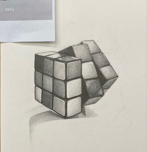 Value In Art Drawings, Drawing Objects Ideas, 3d Art Sketch, Object Composition Drawing, Realistic Sketches Objects, Object Study Drawing, Simple Object Drawing, 3d Composition Drawing, Simple Objects To Draw