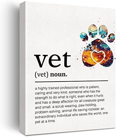 Veterinarian Definition, Dog Architecture, Vet Stickers, Vet Gifts, Vet Office Decor, Veterinary Office, Thank You Plaques, Vet Office, Work Decor