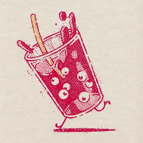 Harry Waine on Instagram: “JUNK CLUB #21 - To be a friend to @phantomterminal is to witness him quench his thirst with bubble tea. However, appearances can be…” Bubble Tea Illustration, Tea Doodle, Bubble Tea Aesthetic, Can Illustration, Appearances Can Be Deceiving, Guerrilla Advertising, Pop Art Food, Cup Illustration, Market Day Ideas