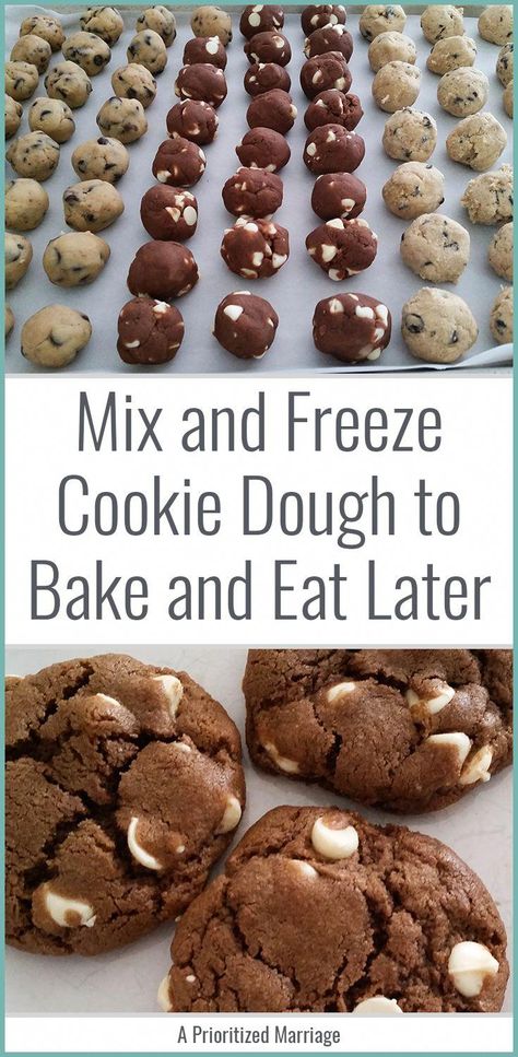 Cookie Dough For Freezing, Make Ahead Freezer Cookie Dough, Freeze Ahead Cookie Dough, Make And Freeze Cookie Dough, Cookies Freezer Friendly, Cookie Recipes You Can Freeze, Cookie Dough Recipes To Freeze, Cookies That Freeze Well Christmas, Best Cookie Dough To Freeze