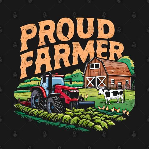 Proud Fermed | Farming love - Farming Lovers - T-Shirt | TeePublic Play On Words, Rustic Aesthetic, The Land, T Shirt Design, Shirt Design, Gift For Lover, Tshirt Designs, T Shirts, Fabric