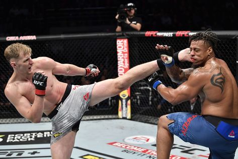 UFC Moscow results: Alexander Volkov out strikes Greg Hardy to win unanimous decision in co-main event Alexander Volkov, Main Event, Mixed Martial Arts, Kickboxing, Get The Job, Ufc, Football Players, Martial Arts, Moscow