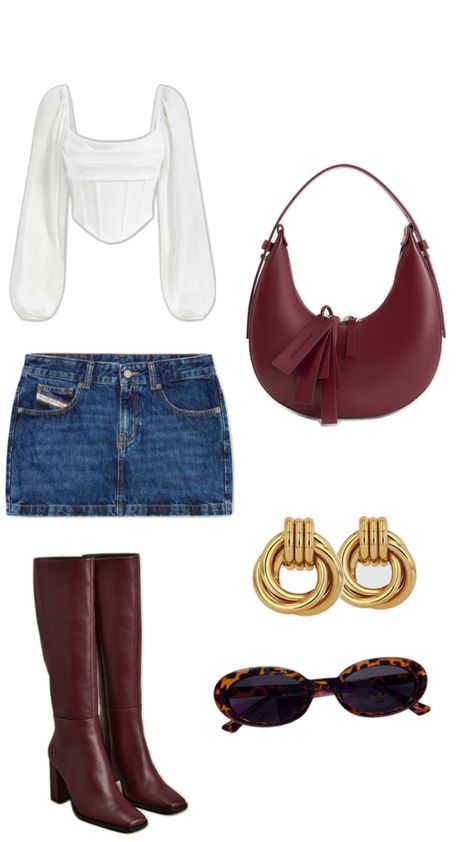 Burgundy outfit perfect for spring with the Charles & Keith’s Carey Crescent Hobo Bag in Burgundy Burgundy Bag Outfit, Charles And Keith Bags, Bags Outfit, Charles And Keith, Outfit For Spring, Burgundy Bag, Burgundy Outfit, Bag Outfit, Charles Keith