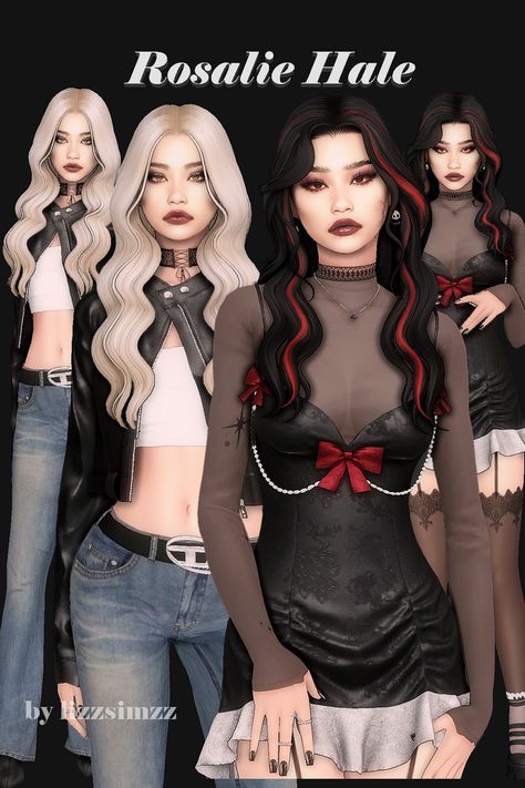 Sims 4 Cc Sims Model, Sims 4 Cc Rave, Cc Patreon, Rosalie Hale, Sims 4 Challenges, Cc Sims4, Sims Packs, Pelo Sims, Sims 4 Mm Cc