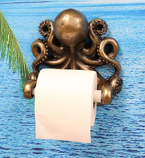 Pirate Bathroom, Octopus Bathroom, Ocean Bathroom, Wall Mount Toilet, Mermaid Bathroom, Nautical Bathrooms, Up House, Basement Bathroom, Wall Mounted Toilet