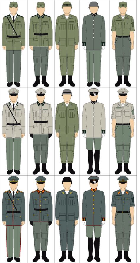 Rank Insignia and Uniforms Thread | Page 71 | alternatehistory.com Historical Military Uniforms, German Uniforms Ww2, Uniform Concept Art, Old Military Uniforms, Military Uniform Design, Cadet Uniform, Ww1 Uniforms, Usmc Uniforms, Soldier Uniform