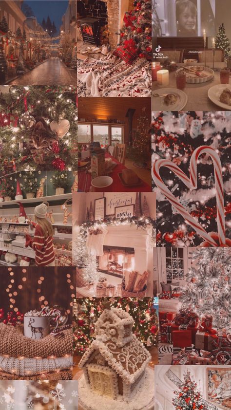 Christmas Wallpapers Collages, Cute Wallpapers Xmas, Christmas Wallpaper Astetic, Christmas Lockscreen Collage, Collage Wallpaper Christmas, Christmas Phone Wallpaper Collage, Christmas Iphone Wallpaper Collage, Christmas Vintage Aesthetic Wallpaper, Cute Cozy Christmas Wallpaper