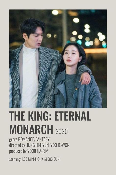 The King Eternal Monarch, Eternal Monarch, Korean Drama Series, Film Posters Minimalist, Korean Drama Tv, Drama Tv Shows, Korean Drama List, Movie Poster Wall, Korean Drama Movies