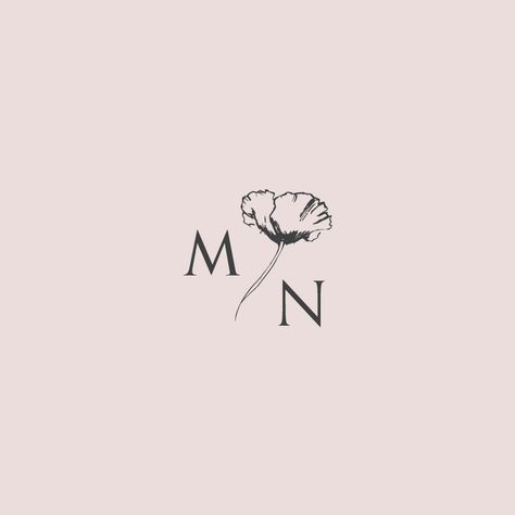 N Logo Design, Inspiration Logo Design, Wedding Logo Design, Logo Design Feminine, Design Brochure, Feminine Logo, Floral Logo, Wedding Logos, Letter M