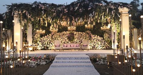 Outdoor Pakistani Wedding, Wedding Bg, Pakistani Wedding Decor, Engagement Stage Decoration, Stage Wedding, Reception Stage, Reception Stage Decor, Wedding Setup, Events Management