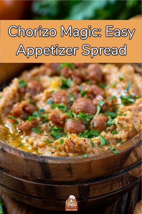 Easy Spreadable Chorizo Appetizer Recipe: Perfect Party Dip! Chorizo Recipes Appetizers, Chorizo Appetizer, Chorizo Recipe, Lemon Garlic Pasta, Easy Zucchini Recipes, Chorizo Recipes, Easy Peasy Recipes, Party Dip, Easy Appetizers