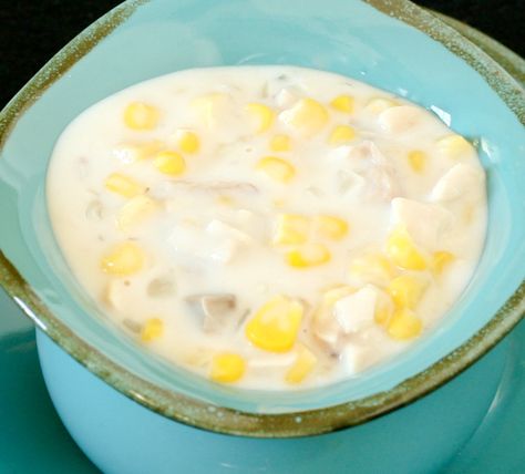 Corn soup with chicken, coconut milk and cream of mushroom...excellent when cold, but anytime on Guam Guam Recipes, Chamorro Recipes, Hafa Adai, Corn Soup Recipes, Corn Soup, Macaron Recipe, Island Food, Food History, World Recipes