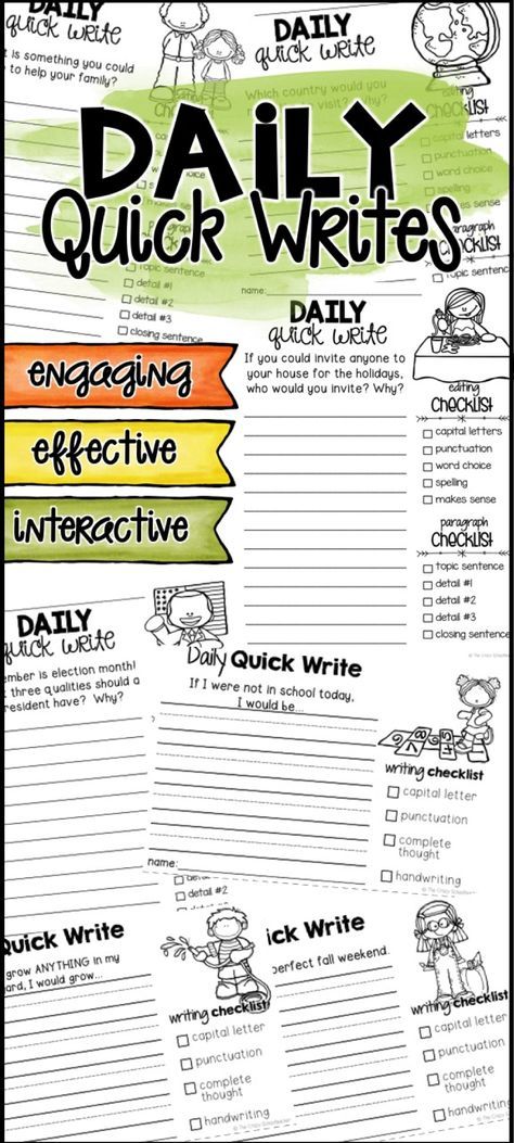 Quick Writes For 3rd Grade, Art Grade 4 Ideas, Quick Writes Middle School, Quick Write Ideas, Daily Quick Writes, Writing Lessons For Third Grade, Grade 4 Writing Prompts, 3rd Grade English Lessons, Writing Prompts Third Grade