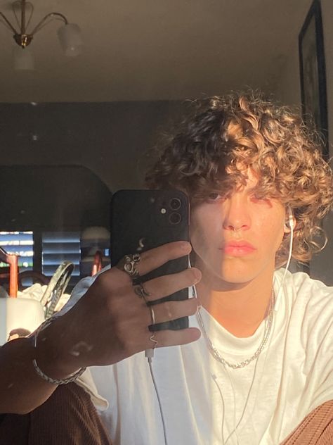 Long Curly Hair Men, Curly Mullet, Boys With Curly Hair, Curly Hair Men, Hair Reference, Long Curly Hair, Long Curly, Dream Guy, Fashion Photoshoot