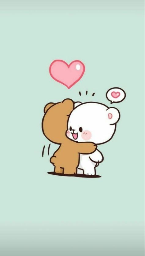 Mocha Bear, Cute Bear Drawings, Cute Cartoon Images, Cute Love Wallpapers, Cute Couple Wallpaper, Cute Couple Cartoon, Cute Love Stories, Cute Love Cartoons, Cute Doodle Art