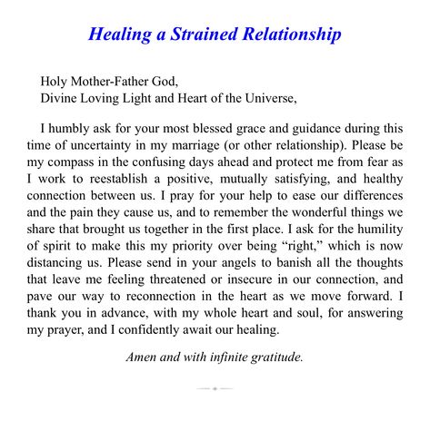 Prayers For Clarity Relationships, Strained Relationship Quotes, Prayers For Relationship Healing, Healing Relationships Quotes, Prayers For Anger, Praying Quotes, Prayer For Marriage Restoration, Relationship Tweets, Sonia Choquette