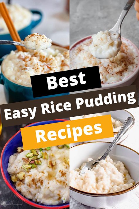 TOP 7 EASY RICE PUDDING RECIPES FOR COMFORT Simple Rice Pudding Recipe, Minute Rice Pudding Recipe Easy, Easy Rice Pudding With Cooked Rice, Rice Pudding With Instant Rice, Rice Pudding No Egg, Minute Rice Pudding Recipe, Rice Cooker Rice Pudding, Minute Rice Pudding, Leftover Rice Pudding