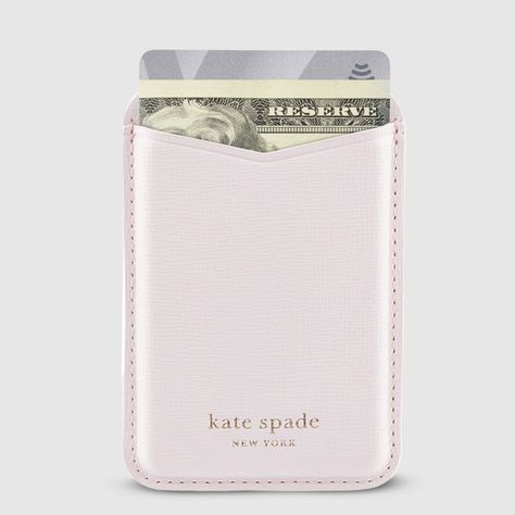 kate spade Pale Dogwood MagSafe Wallet Pale Dogwood, Magsafe Wallet, New York Design, Cash Wallet, Baby Pink Aesthetic, Gift Inspo, Cute Wallets, Girly Bags, Birthday List