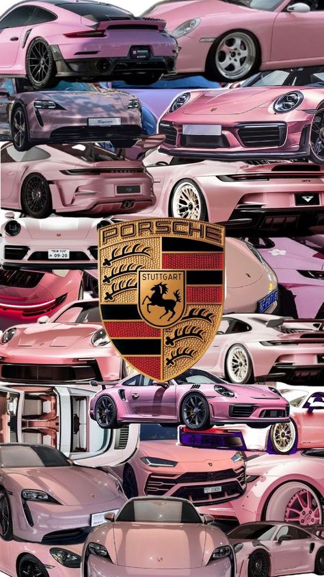 Pink Mercedes Benz Wallpaper, Pink Porche, Sports Car Aesthetic, Pink Porsche, Pink Corvette, Penanda Buku, Pink Cars, Nothing To Say, Pretty Bike