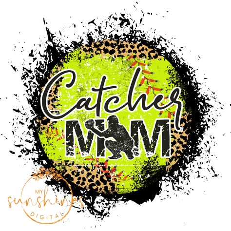 Softball Mom Svg, Softball Mama, Softball Catcher, Sport Shirt Design, Sublimation Projects, Softball Mom, Mom Png, Design Show, Cheetah Print