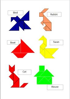 Sew Very Simple: Easy to Make Tangram Puzzle Tangram Activities, Tangram Patterns, Printable Crossword Puzzles, Math Coloring Worksheets, First Grade Math Worksheets, Tangram Puzzles, Instagram Username Ideas, Preschool Math Worksheets, Kids Worksheets Printables