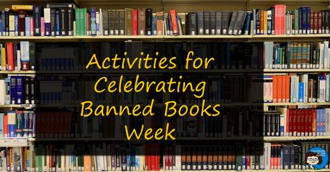 Banned Book Activities, Banned Books Week Activities, Book Scavenger Hunt, Banned Book Week, High School Library, American Library Association, Classroom Discussion, Library Activities, A Wrinkle In Time