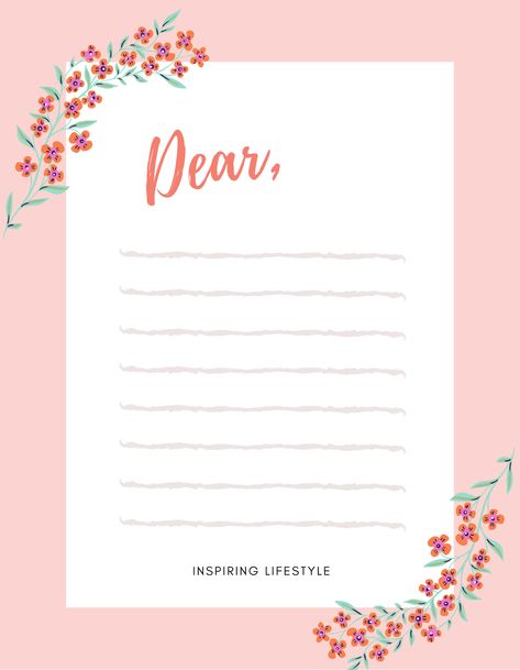 Here you have some templates for you! This is a lovely letter template #template #templates #love #lovely #dear #pink #letter #letters Cute Letter Template, Love Letter Template, Facebook Featured Photos, Lovely Letter, Digital Birthday Cards, Journal Books, Facebook Features, Good Instagram Captions, Cute Letters