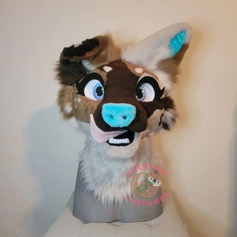 Fursuit Head Dog Fursuit Head Base, How To Fur A Fursuit Head, Fleece Fursuit Head, Kig Fursuit, Fursuit Head, Otters, Art Class, Art Classes, Quick Saves