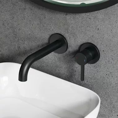 Modern Bathroom Taps & Basin Mixers | Tap Warehouse Black Bathroom Taps, Modern Basin, Wall Mounted Taps, Black Taps, Shower Fittings, Bath Shower Mixer, Wall Mounted Basins, Brass Bathroom, Bathroom Taps