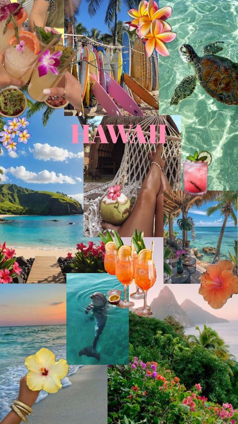 #hawaii #vacation #summer #surfing #coconut #flowers Hawai Surf, Disney Moana Art, Vision Collage, Summer Surfing, Beachy Aesthetic, Travel Picture Ideas, Cute Summer Wallpapers, Top Places To Travel, Hawaii Surf