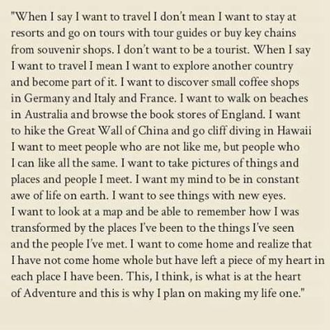 I LOVE THIS. This is such a perfect paragraph. It's given me words. #travel English Paragraph, Safe Travels Quote, Paragraphs For Him, Dream Diary, Paragraph Writing, Script Writing, I Want To Travel, Learn English Words, Healing Quotes