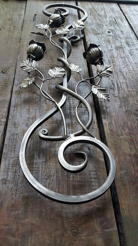 Roses Craft, Welded Metal Projects, Home Office Studio, Iron Anniversary Gifts, Iron Rose, Metal Art Wall, Steel Wall Art, Original Modern Art, Wrought Iron Decor