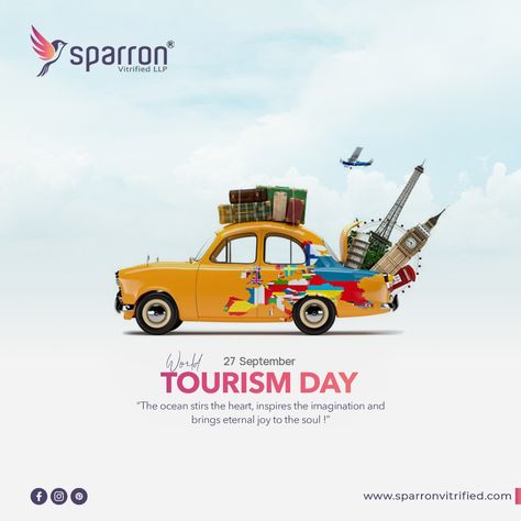 Motivation Student, World Tourism Day, Graphic Design Portfolio Cover, Food Tourism, Travel Creative, Good Advertisements, Travel Advertising, Tourism Day, Adventure Tourism