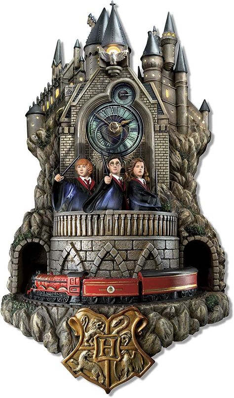 Hermione And Ron, Tick Tock Clock, Harry Potter Wall, Wall Clock Light, Wall Watch, Hogwarts Castle, Harry Potter Room, Halloween Horror Nights, Bradford Exchange