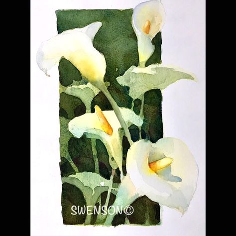 Brenda Swenson, Watercolor Negative Painting, Iris Painting, Thoughts And Prayers, Lily Painting, Watercolor Architecture, Keep Safe, Watercolor Flower Art, Flower Art Images