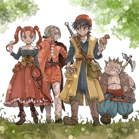 Dragon Quest Fanart, Akira Yamaoka, Dragon Quest 8, Character Game, Chrono Trigger, Dragon Warrior, Fantasy Male, Dragon Quest, Square Enix