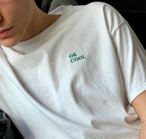 OK COOL Minimalist Embroidered Wording Unisex T-Shirt | Etsy Unisex Tee Shirt Designs, Minimalist Shirt Design Aesthetic, T Shirt Inspiration Design, Etsy T Shirts Design, Minimalistic T Shirt, Etsy T Shirts, Aesthetic Tee Shirts, Minimalistic T Shirt Design, T Shirt Aesthetic Design